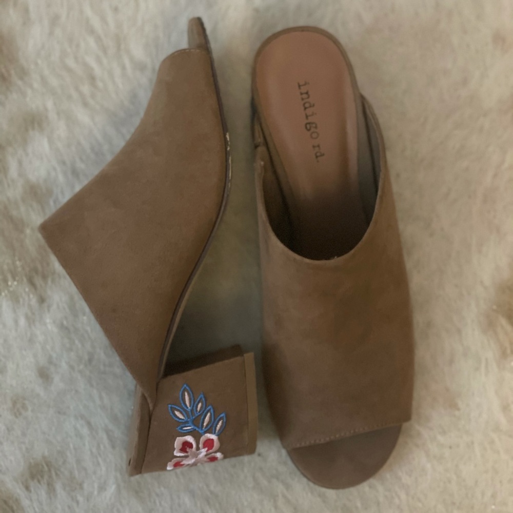 Indigo Rd. Peep Toe Mules